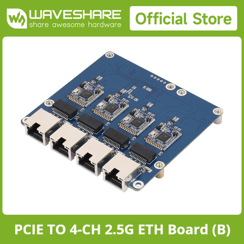 Raspberry Pi 3D Print - Placa Waveshare PCIe a Gigabit de