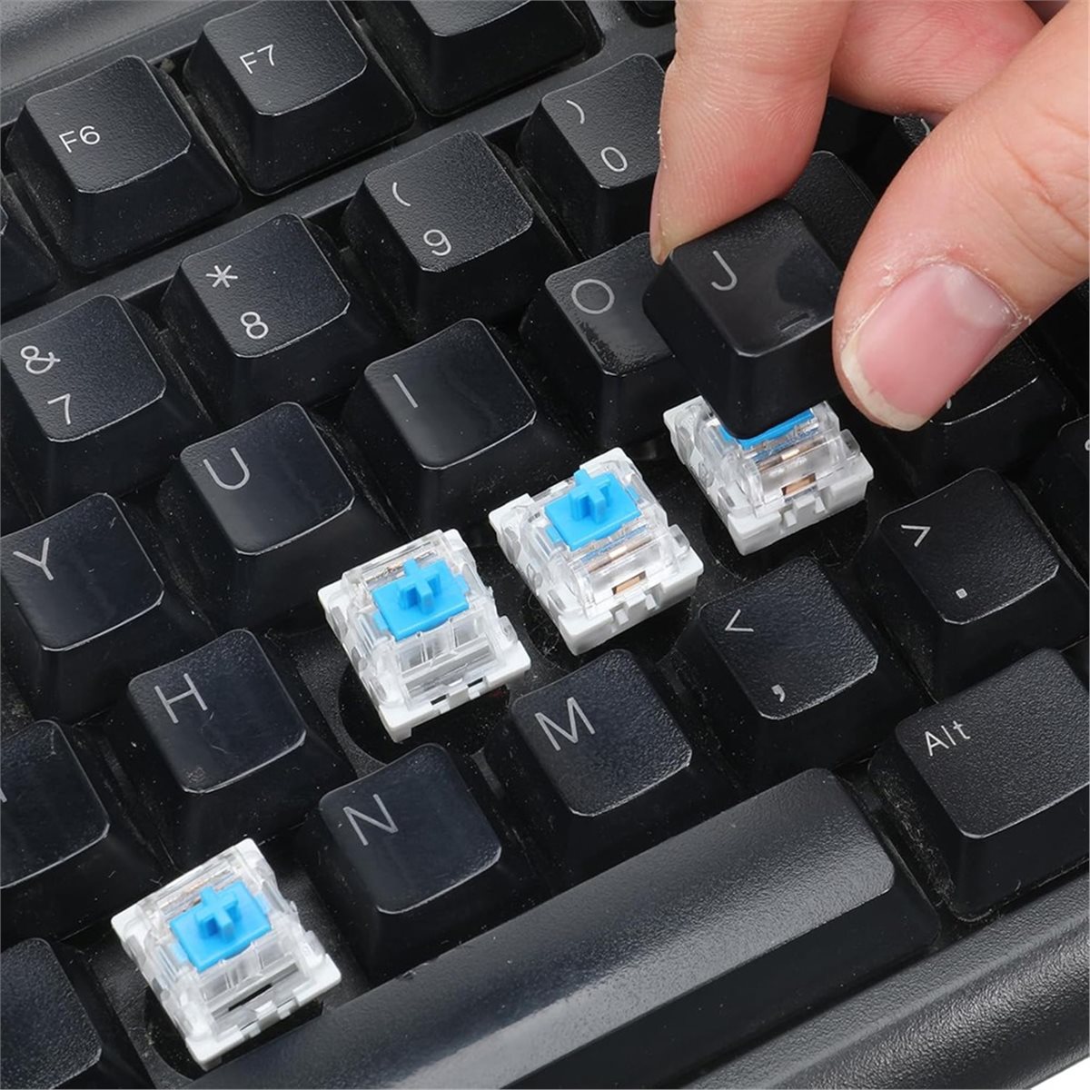 3D Print Removal Tool - 50 Clickers Azules para Teclados Mecánicos