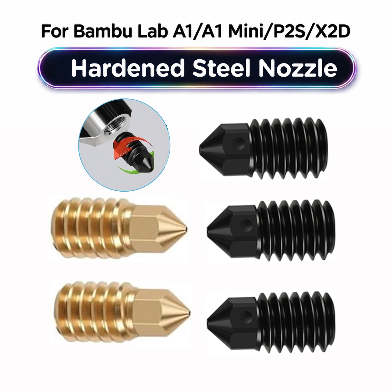 3D Print Removal Tool - Boquilla de Acero Endurecido para Bambu