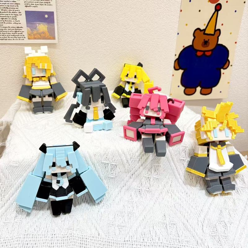 3D Printing Keychain - Llavero Impreso en 3D de Hatsune