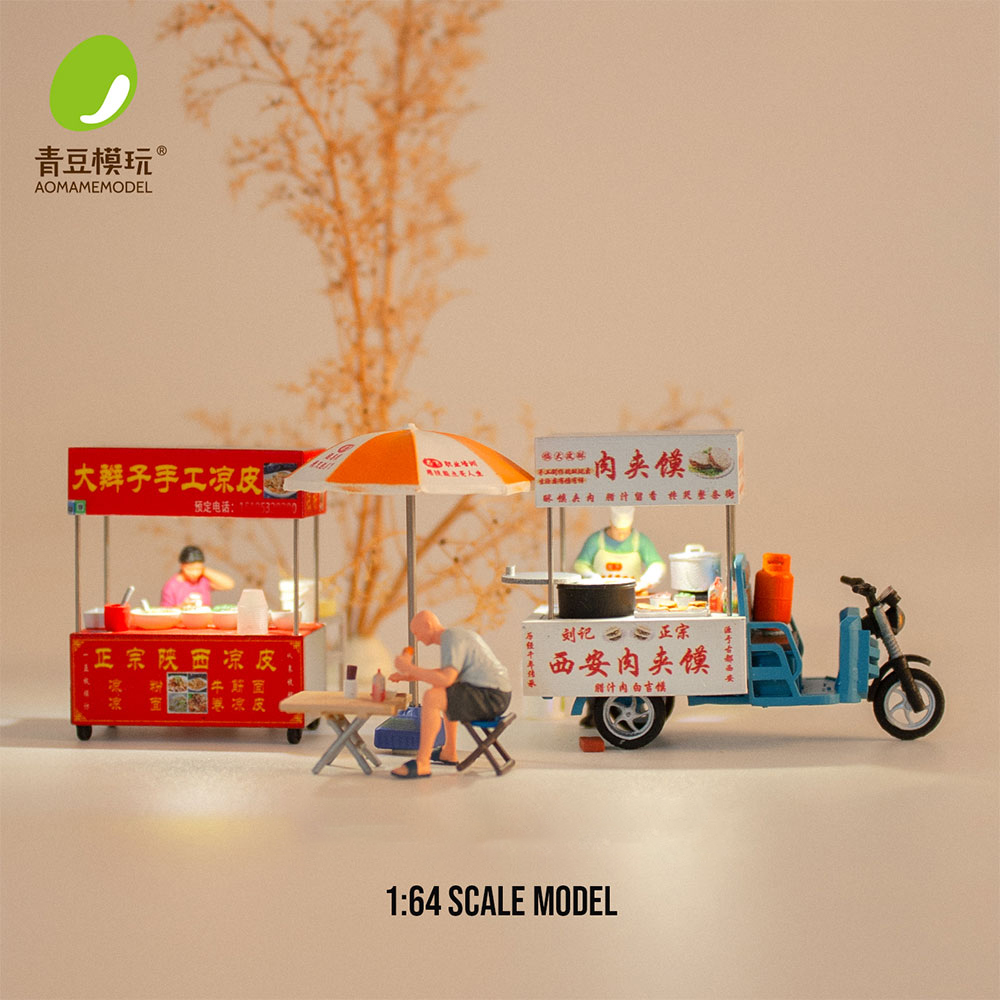 3D Printing Objects - Maqueta de puesto de comida en