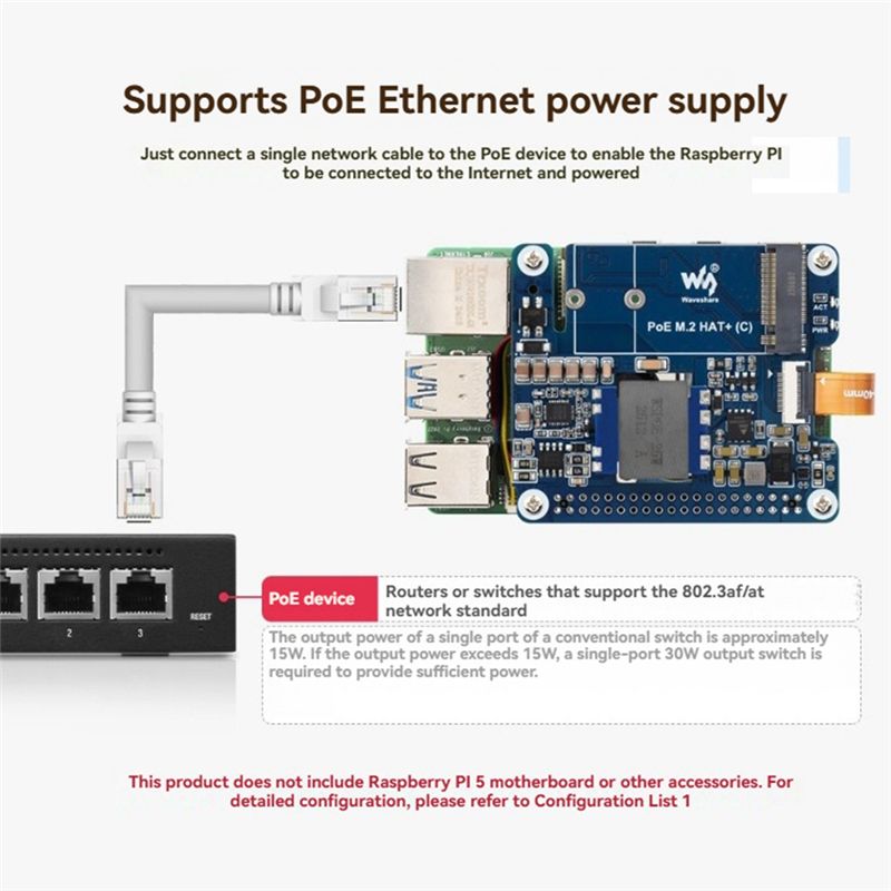 Placa adaptadora Waveshare M.2 - Raspberry Pi 3D Print reseña y precio