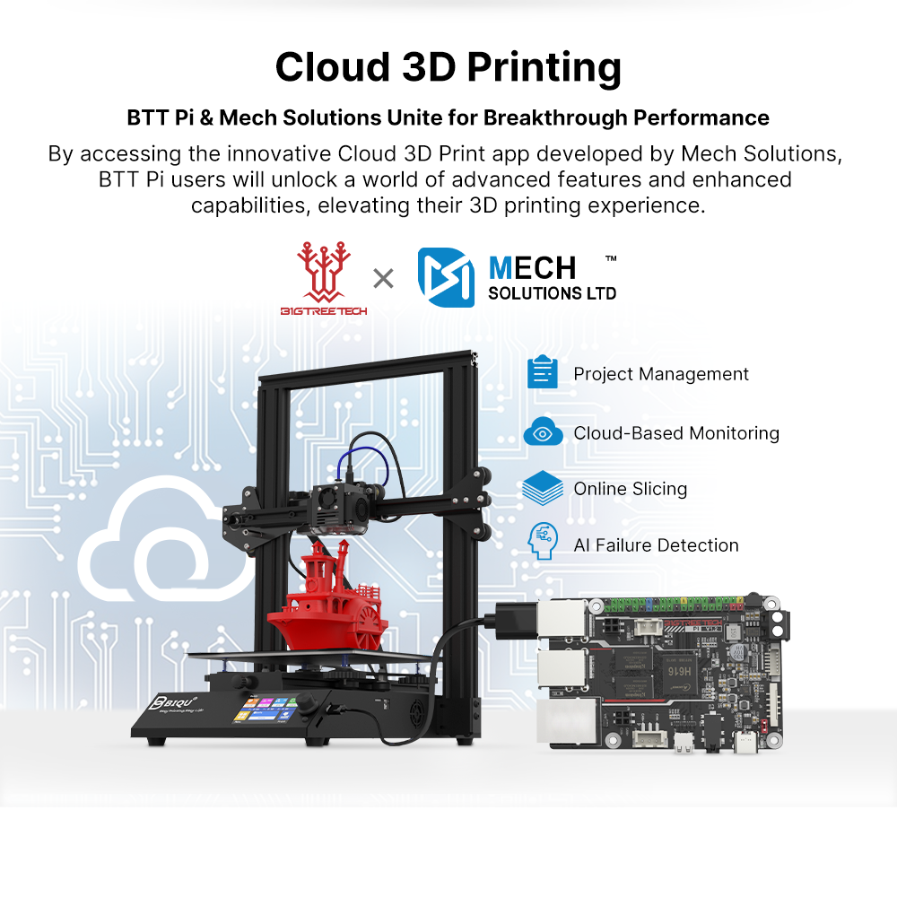 Placa BIGTREETECH BTT PI V1.2  - Raspberry Pi 3D Print reseña y precio
