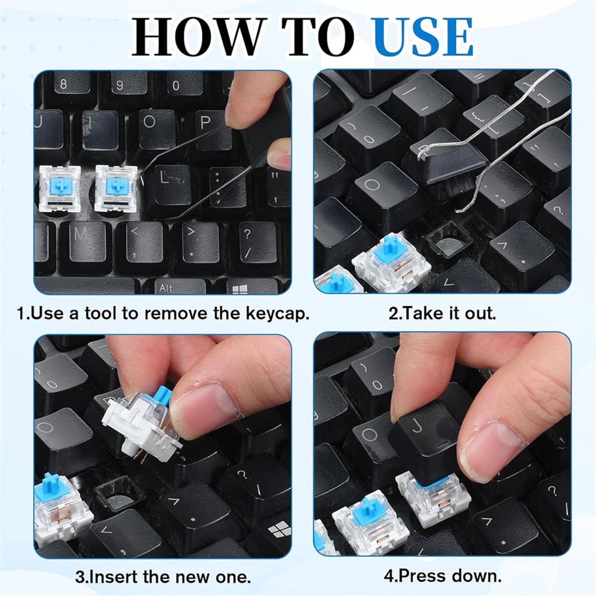 50 Clickers Azules para Teclad - 3D Print Removal Tool reseña y precio