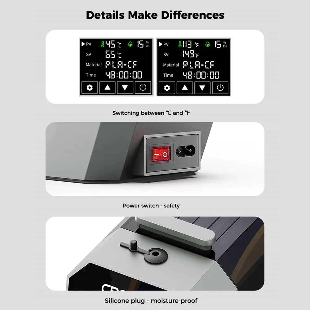 Secador de Filamento Creality  - 3D Printing Grinder reseña y precio