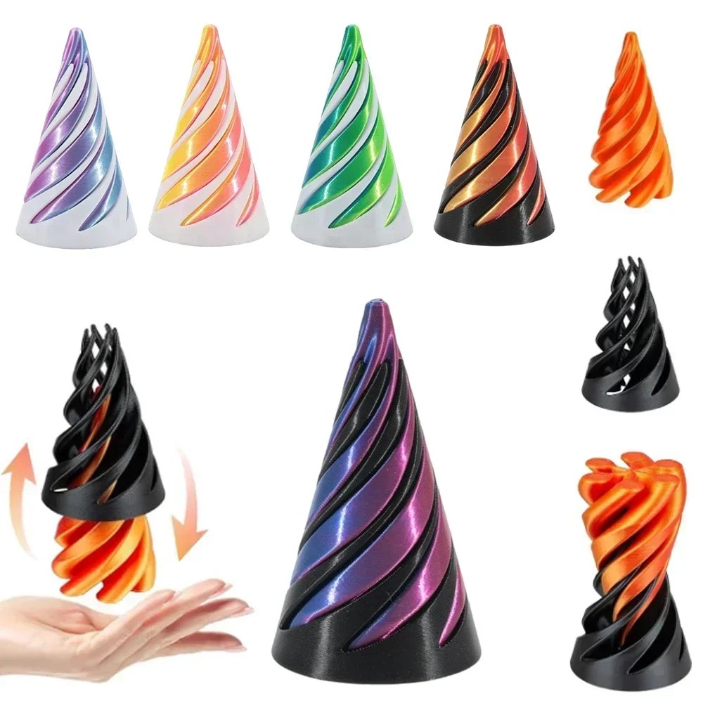 Juguete de Cono Espiral Impres - 3D Printing Objects reseña y precio